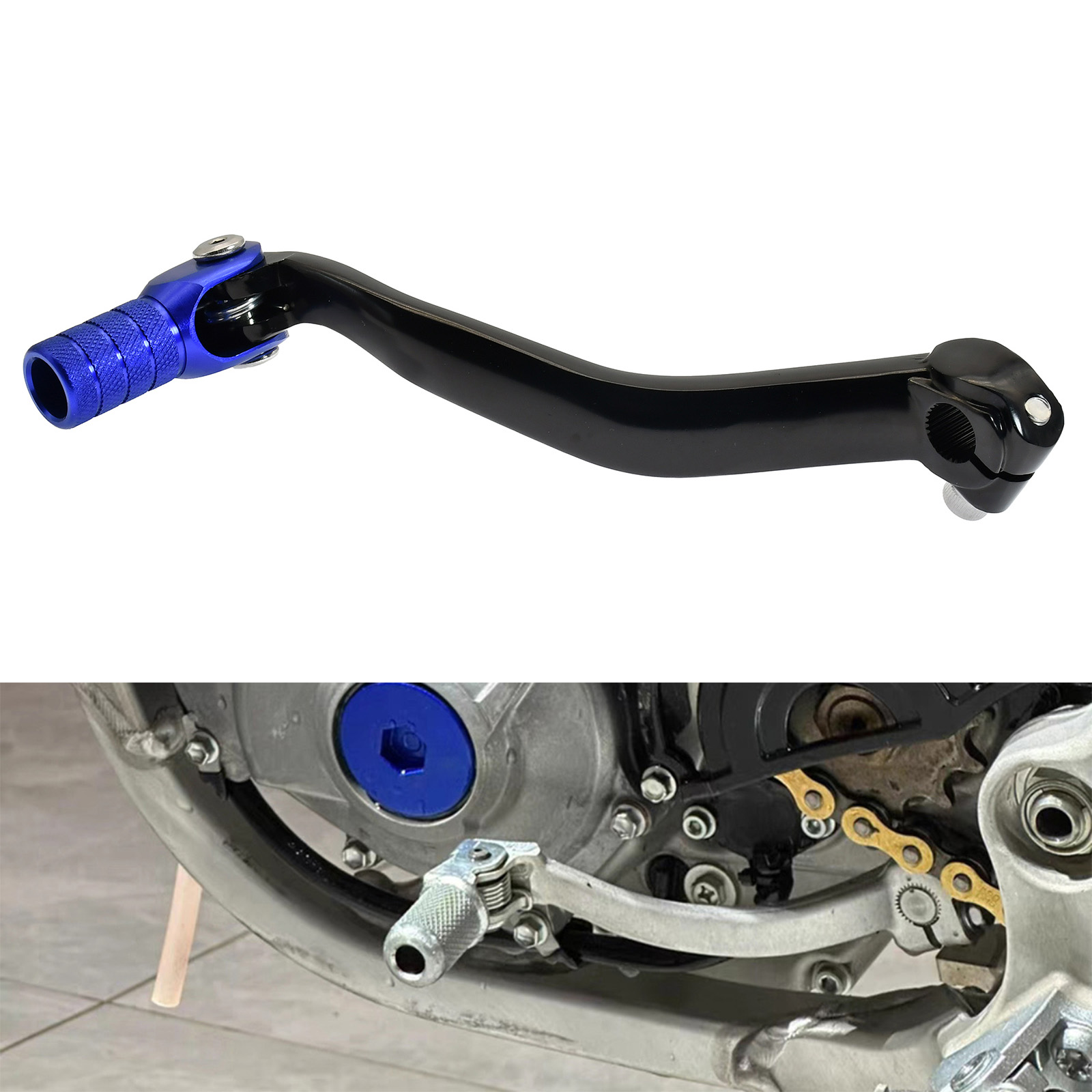 Riding Gear - คันเกียร์พับได้ CNC อลูมิเนียม สำหรับรถมอเตอร์ไซค์ Yamaha YZ125