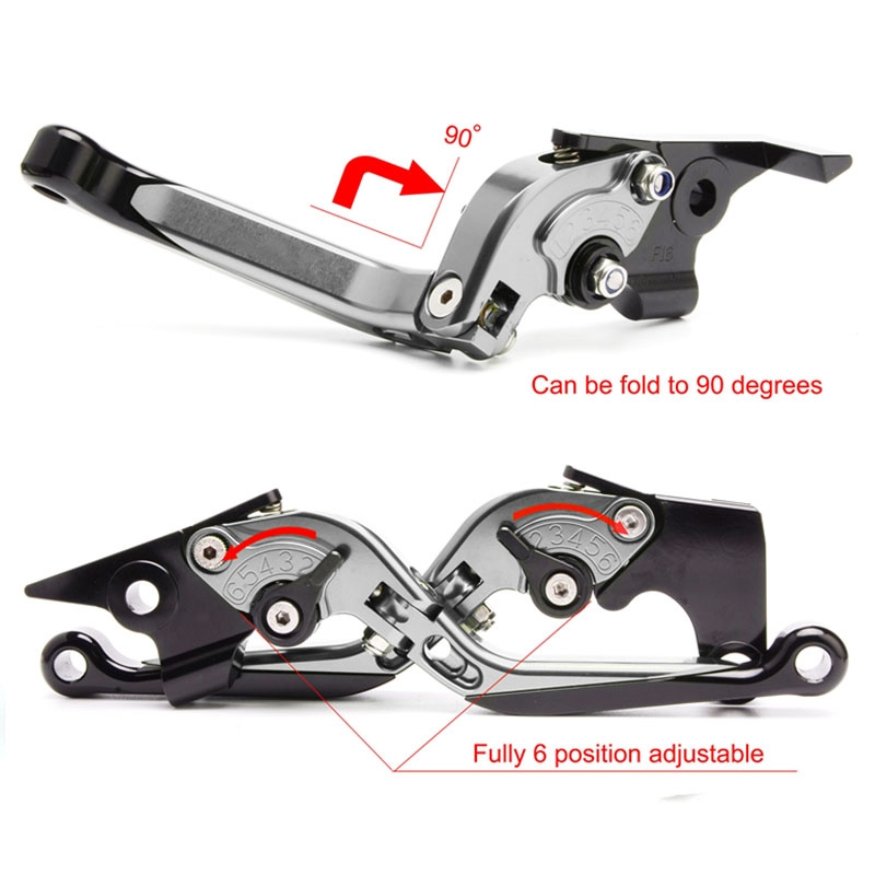 สำหรับ MT-09 MT 09 MT09 2013-2 - Cnc Aluminum Adjustable Brake Clutch Levers บทวิจารณ์และราคา