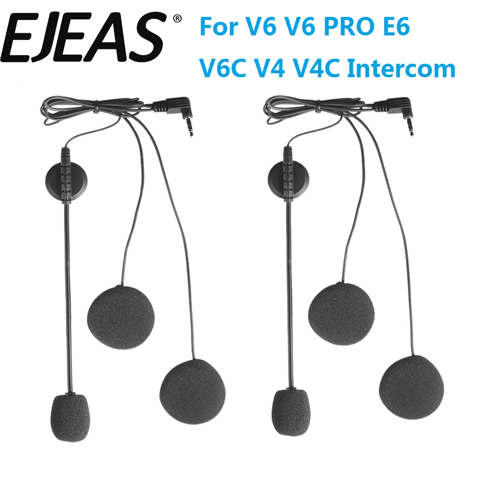 อุปกรณ์เสริมไมโครโฟนหูฟังขนาด  - Universal Motorcycle Helmet Intercom Headset บทวิจารณ์และราคา