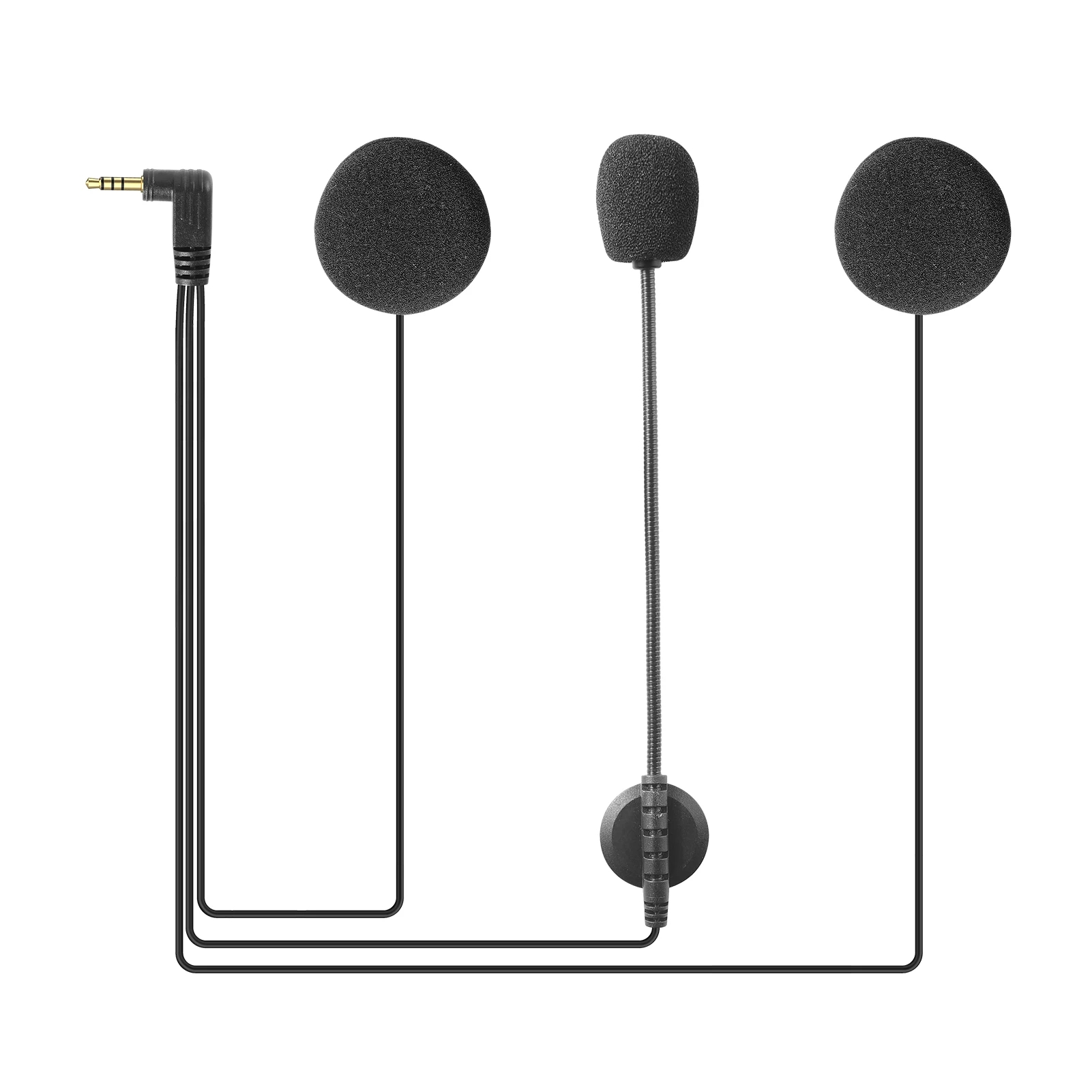 อุปกรณ์เสริมไมโครโฟนหูฟังขนาด  - Universal Motorcycle Helmet Intercom Headset บทวิจารณ์และราคา
