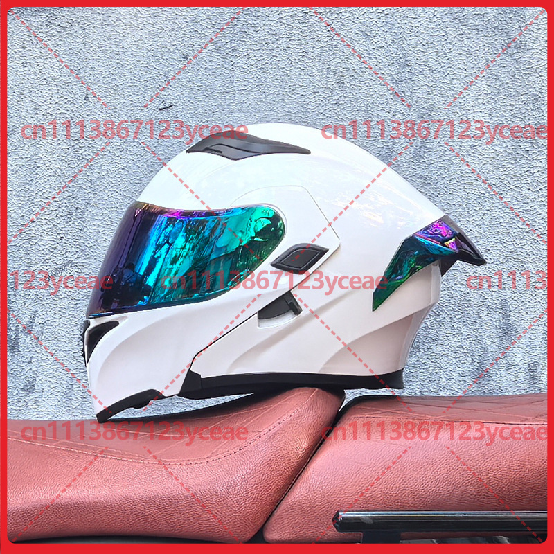 หมวกกันน็อคมอเตอร์ไซค์แบบโมดูล - Dual Visor Motorcycle Racing Helmet บทวิจารณ์และราคา