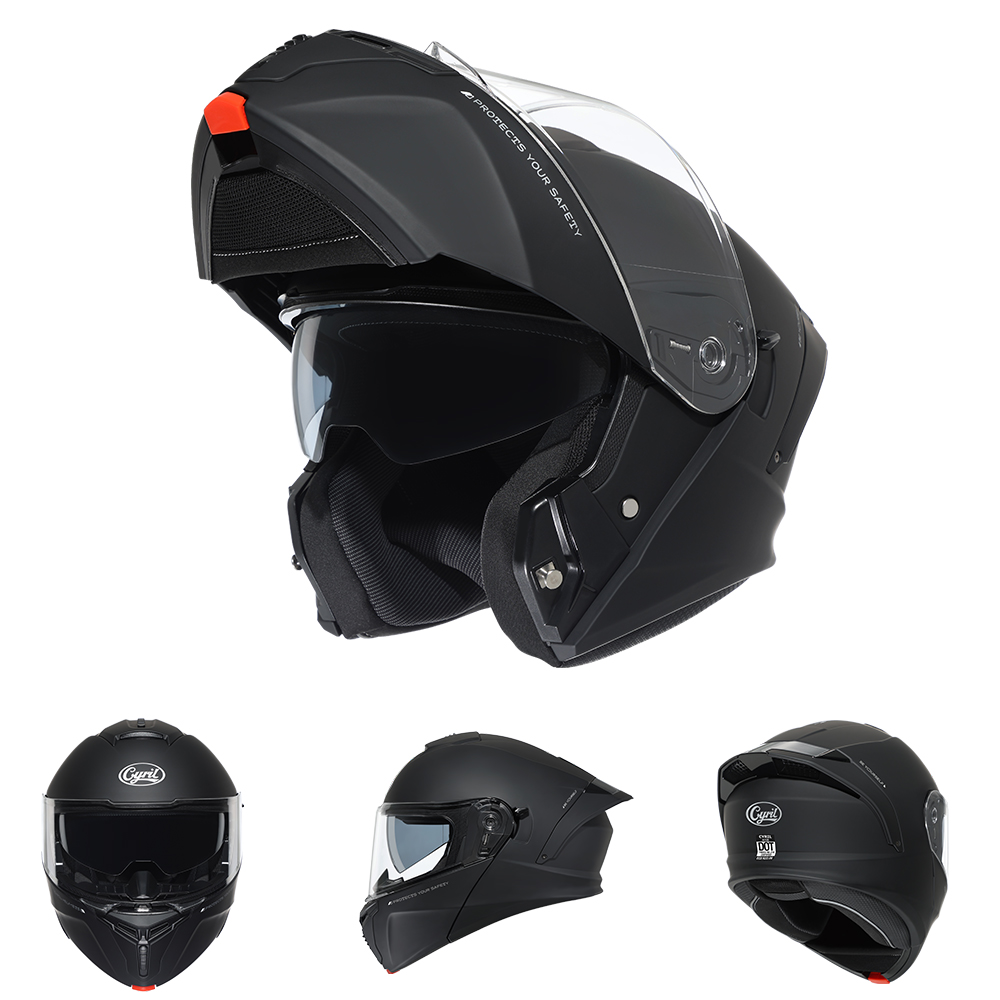 หมวกกันน็อคแบบโมดูลาร์ CYRIL ส - Modular Flip Up Motorcycle Helmet Dot Approved บทวิจารณ์และราคา