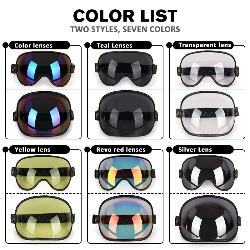 Uchoose หมวกกันน็อคมอเตอร์ไซค์ - Vintage Open Face Retro Helmet บทวิจารณ์และราคา