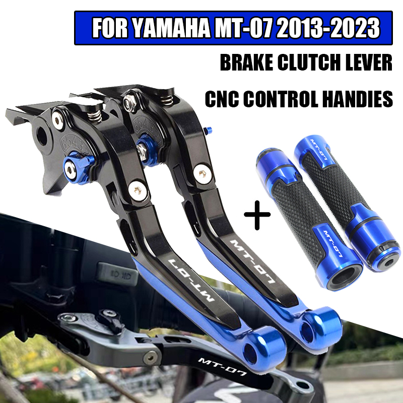 สำหรับ MT-07 FZ-07 MT 07 FZ07  - Cnc Aluminum Adjustable Brake Clutch Levers บทวิจารณ์และราคา