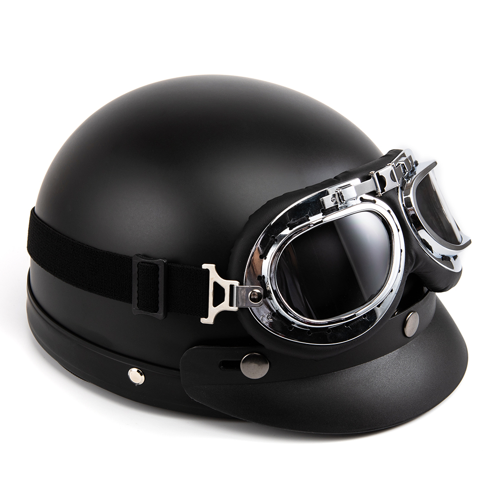 หมวกกันน็อครถจักรยานยนต์เปิดหน - Vintage Open Face Retro Helmet บทวิจารณ์และราคา