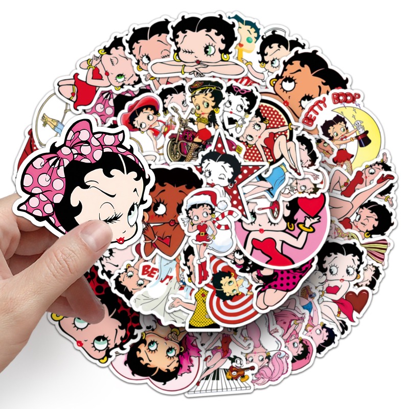 สติกเกอร์เบตตี้ บูป 50 ชิ้น สี - Atv Parts บทวิจารณ์และราคา