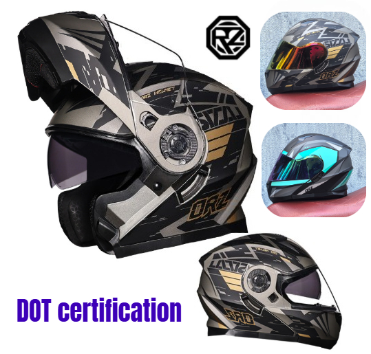 Orz Full Face Dual Visor หมวกก - Dual Visor Motorcycle Racing Helmet บทวิจารณ์และราคา